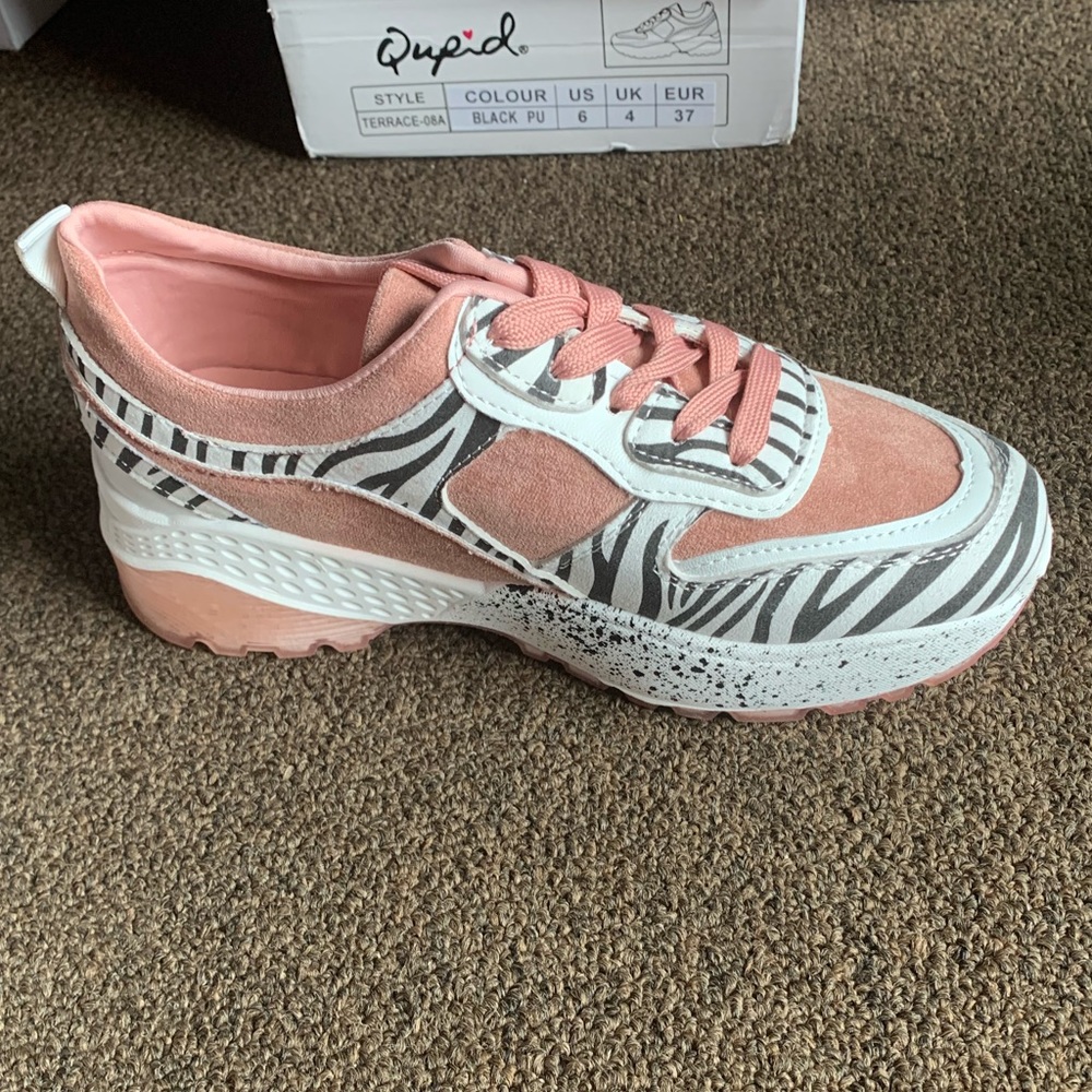 Qupid terrace blush/zebra print‎ sneakers size 7 - Picture 10 of 14